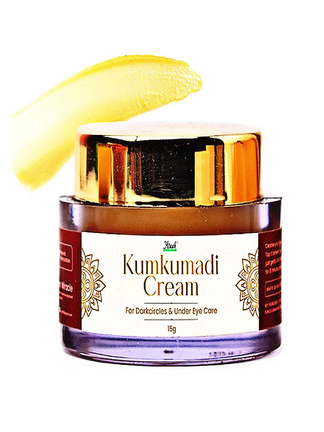 Araah Skin Miracle Kumkumadi Eye Cream For Dark Circles With Green Tea  - 15 g