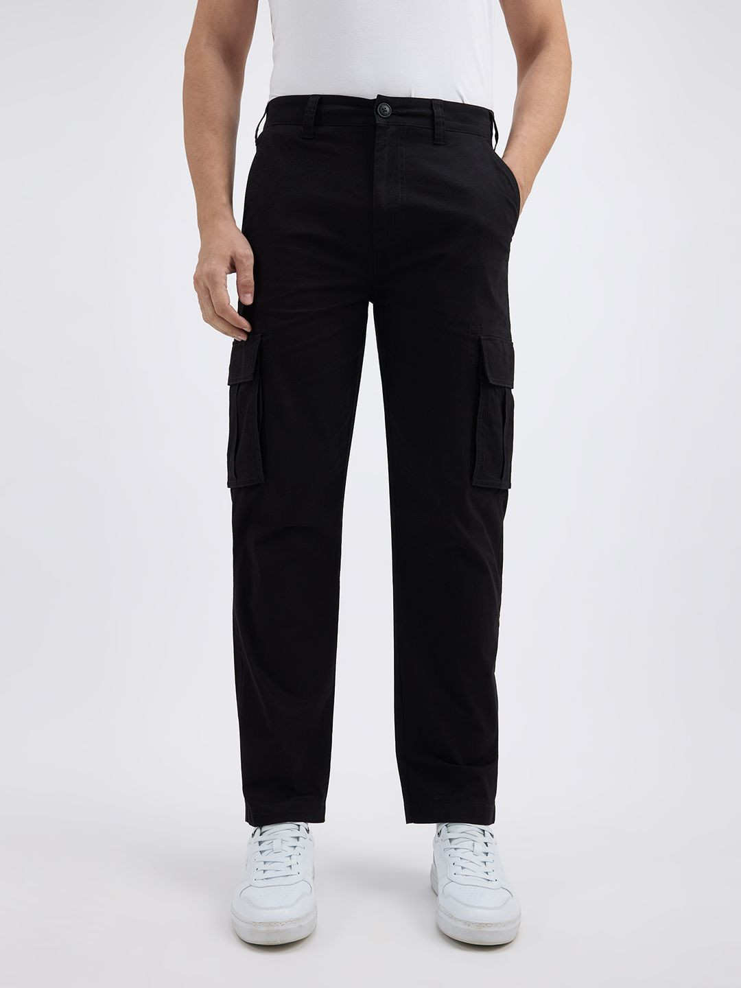 Pepe Jeans Men Slim Fit Light weight Mid Rise Cargos