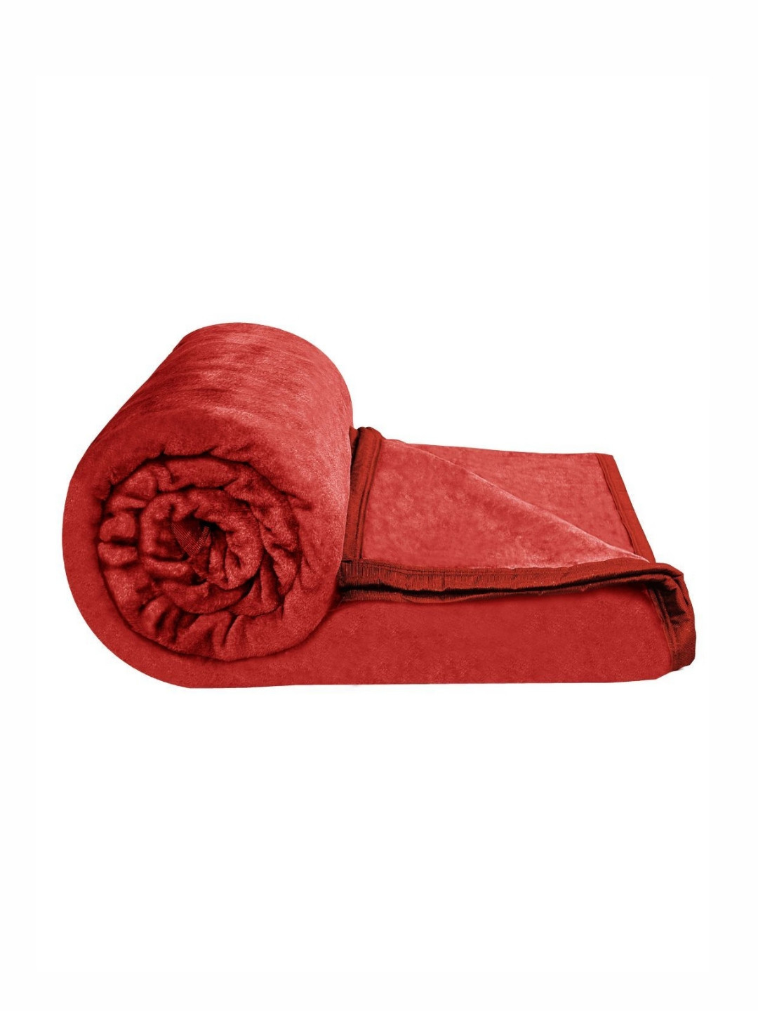VAS COLLECTIONS Red Mild Winter 300 GSM Double Bed Blanket
