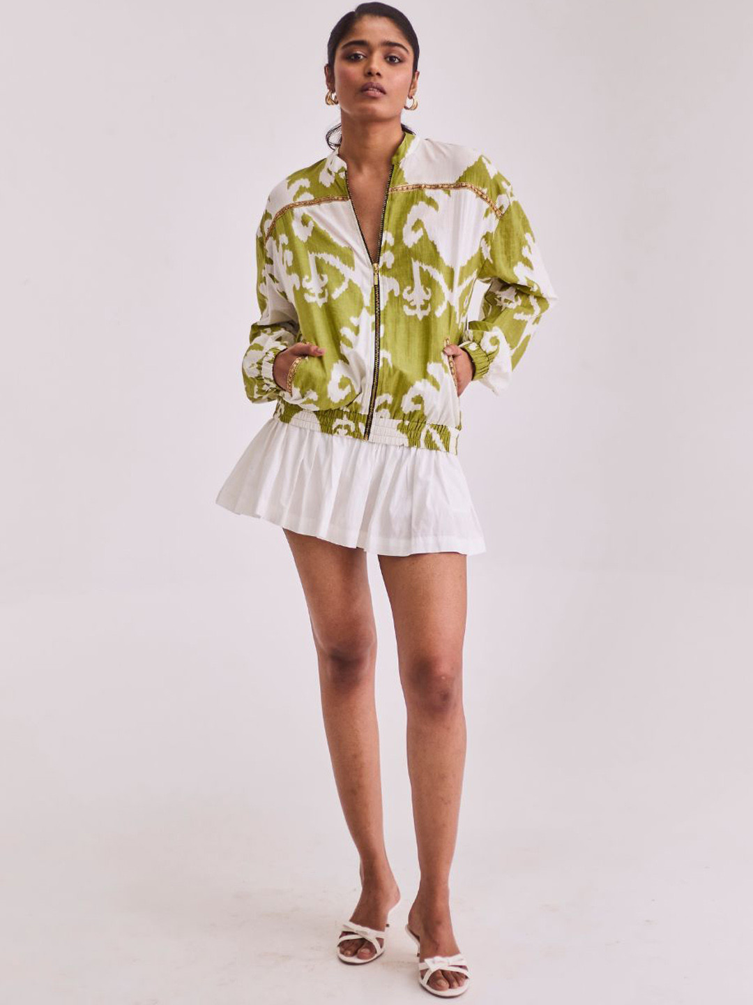 Urban Suburban Mini Gathered Skort Skirt