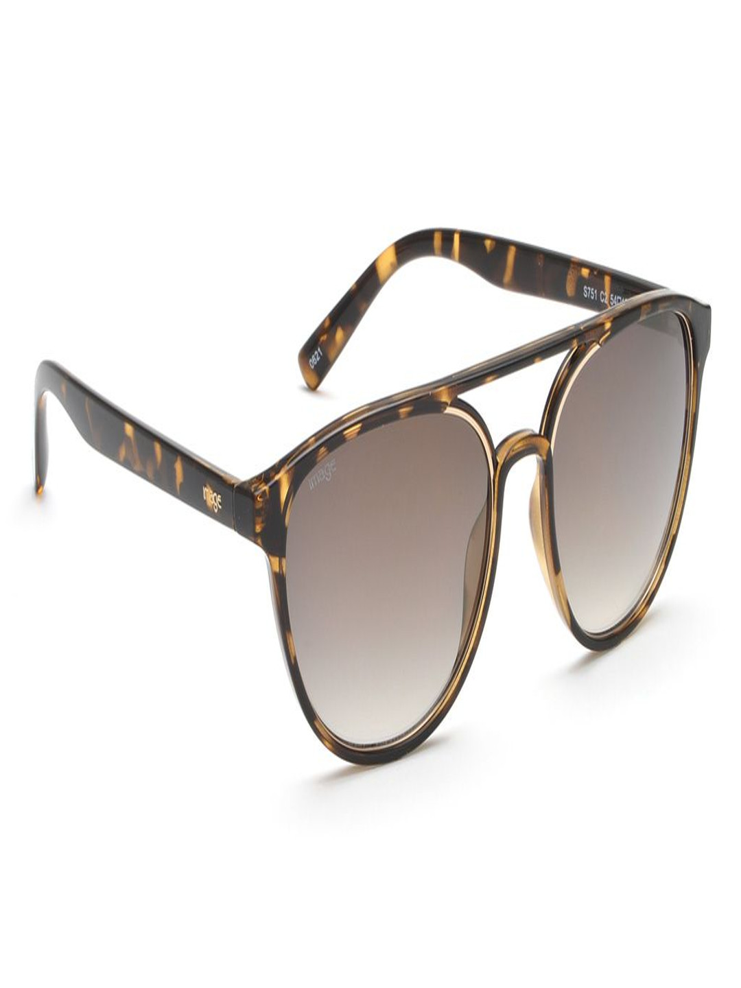 Image Men Round Sunglasses with UV Protected Lens IMS751C2SG