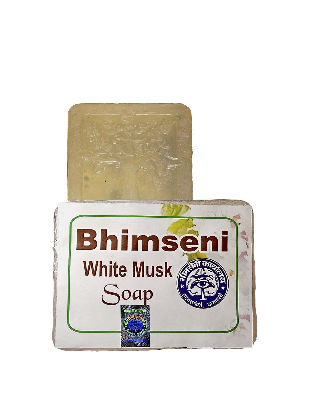 Bhimseni Karyalay Set Of 2 Camphor & White Musk Bath Soap - 60 g Each