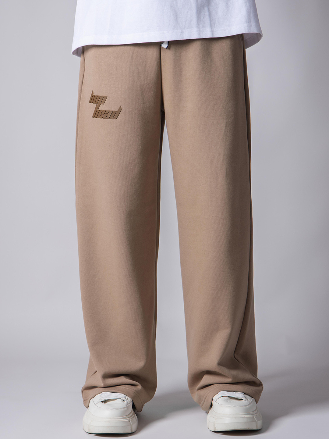 HOP HEAD Men Brand Logo Cotton Mid-Rise Track Pant