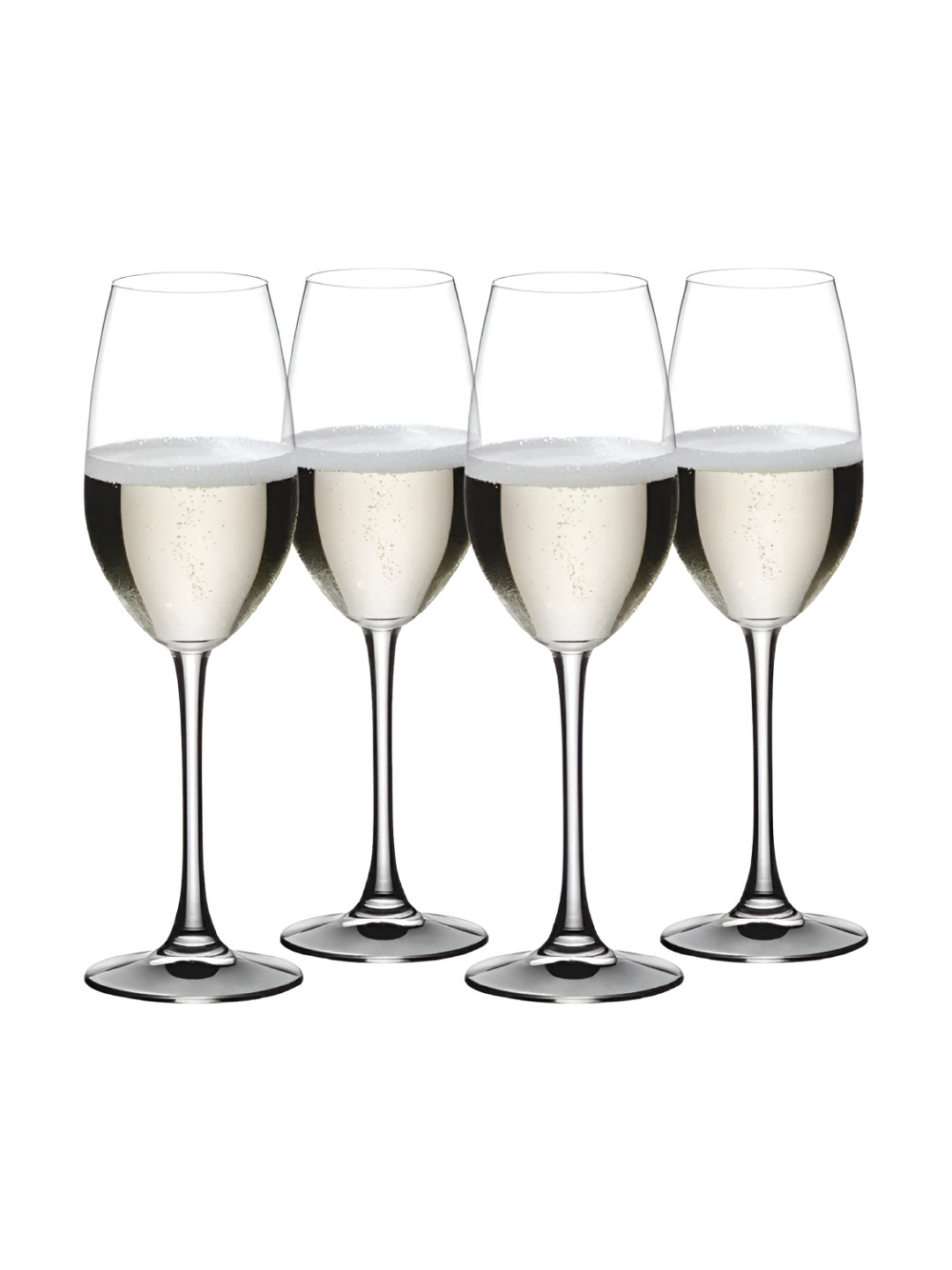 Nachtmann Vivino Transparent 4 Pieces Crystal Champagne Glasses