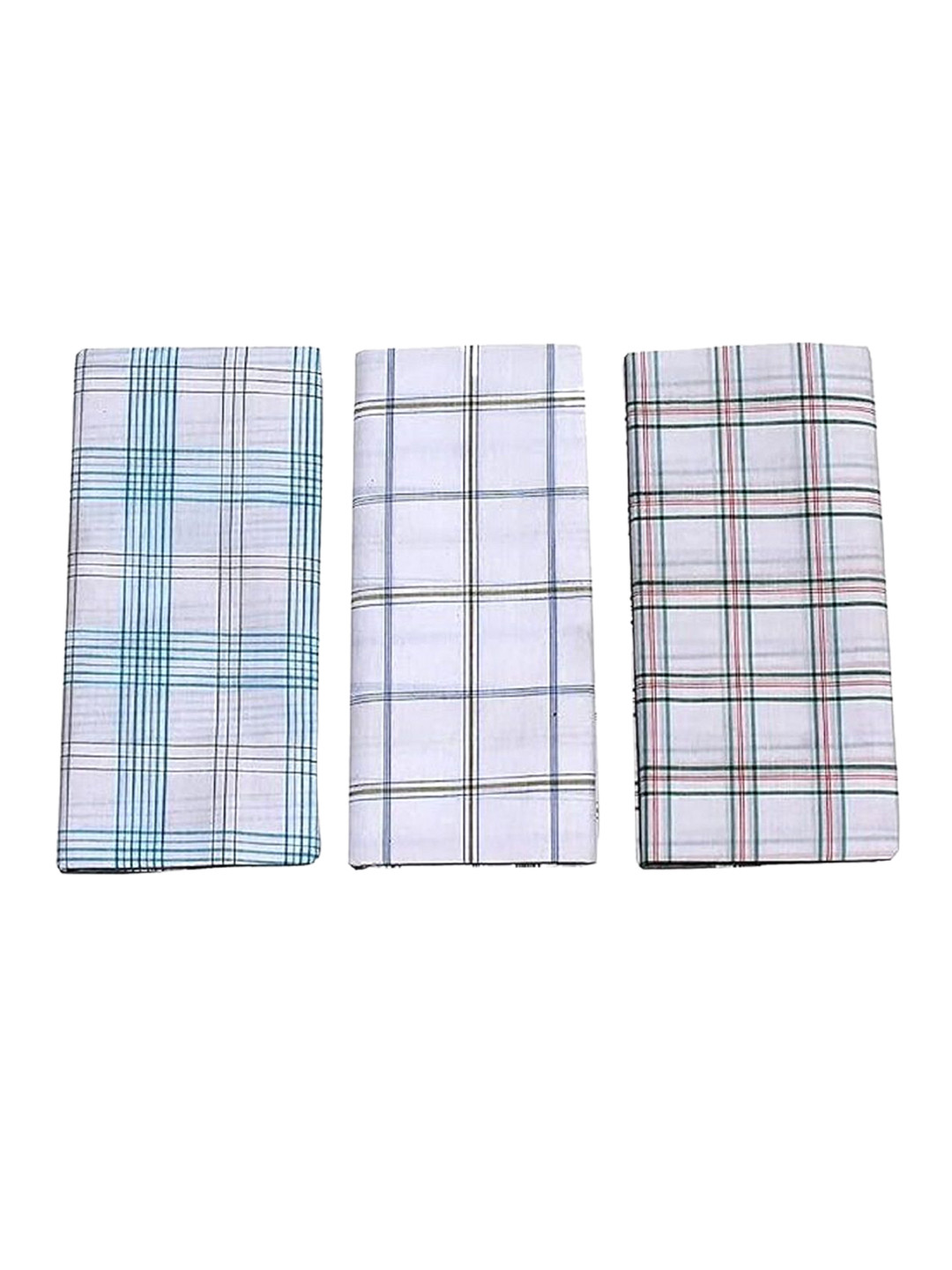 Suman Tex Pack Of 3 Checked Cotton Lungies