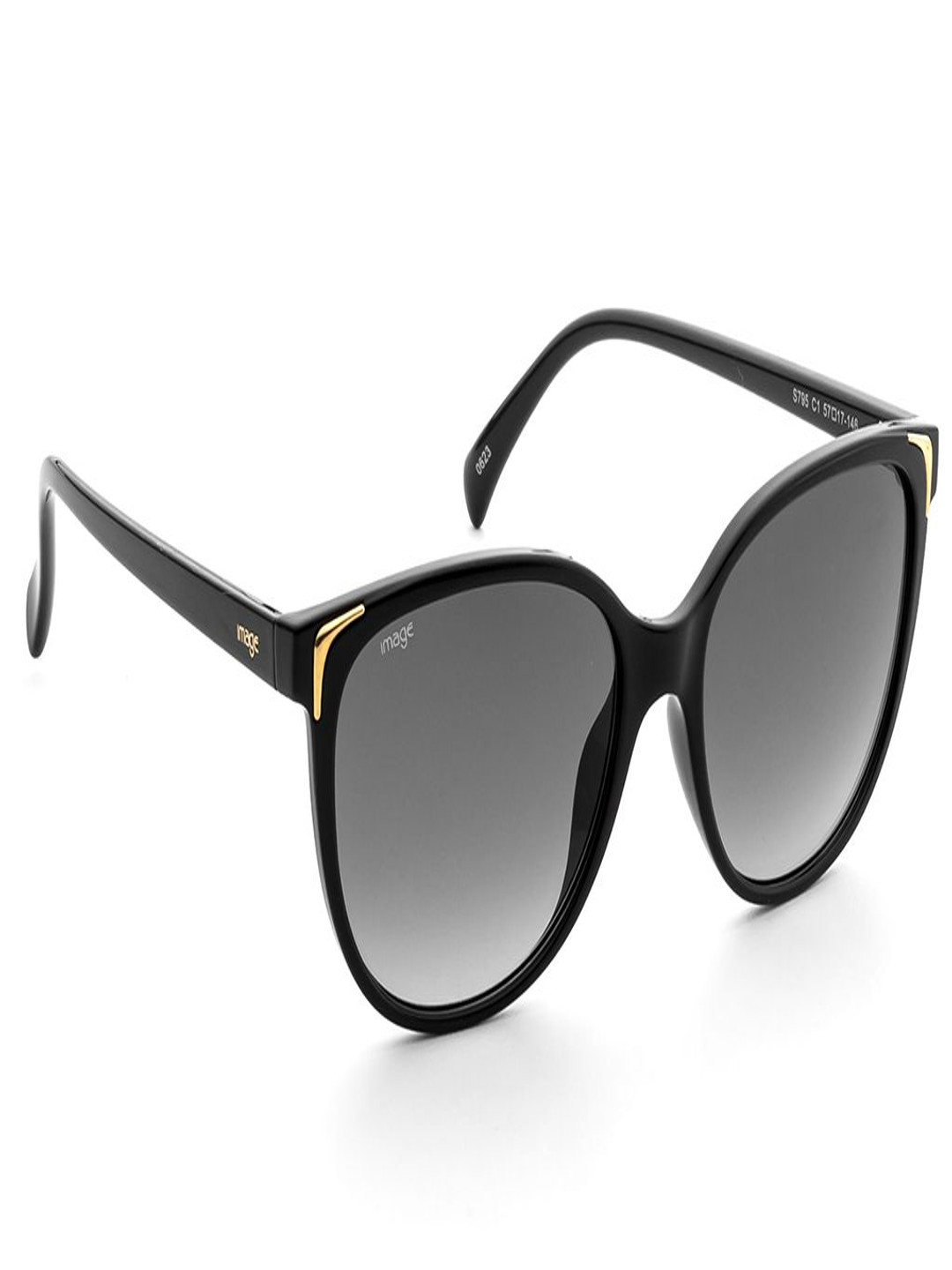 Image Women Oval Sunglasses with UV Protected Lens IMS795C1SG