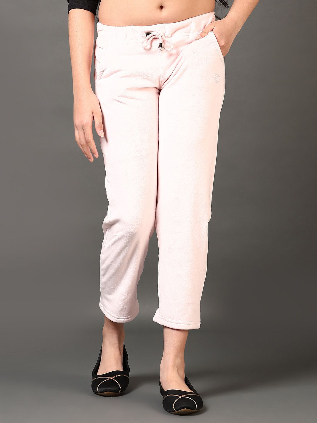 V-Mart Girls Solid Knitted Pyjama