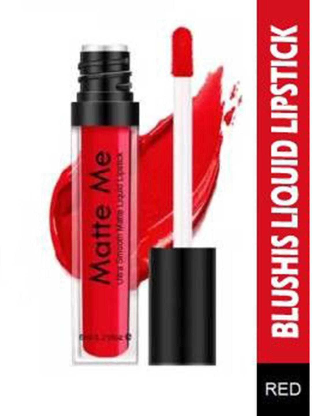 BLUSHIS Matte Me Non Transfer Liquid Lipstick - 6 ml - Red lady