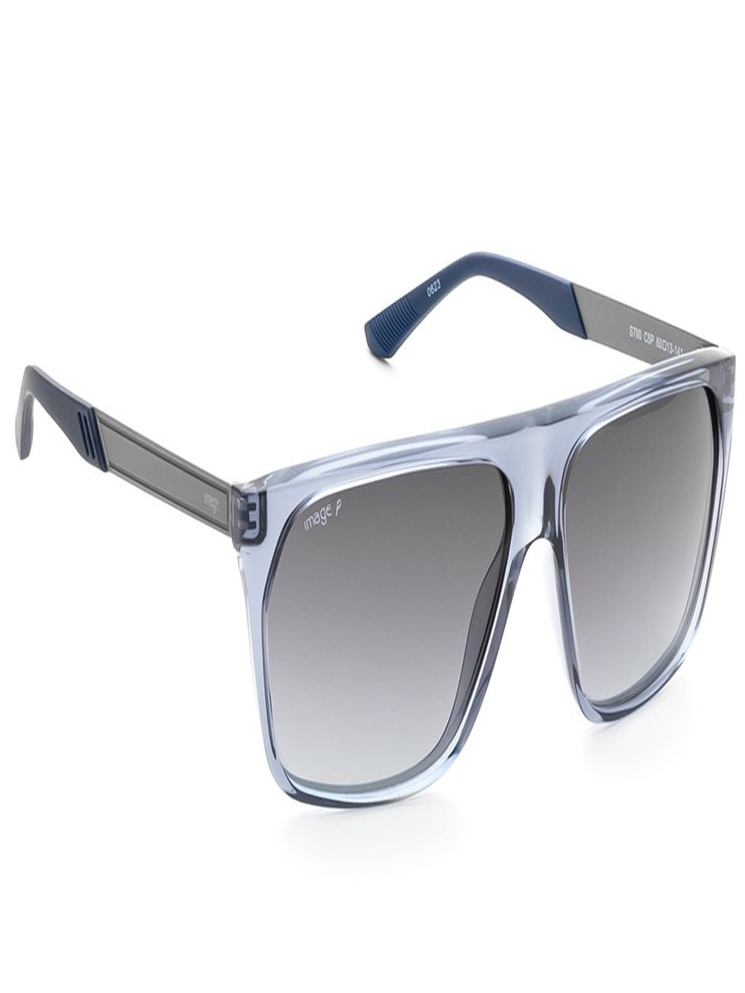 Image Men Round Sunglasses with Polarised and UV Protected Lens IMS790C5PSG-Gunmetal-Toned