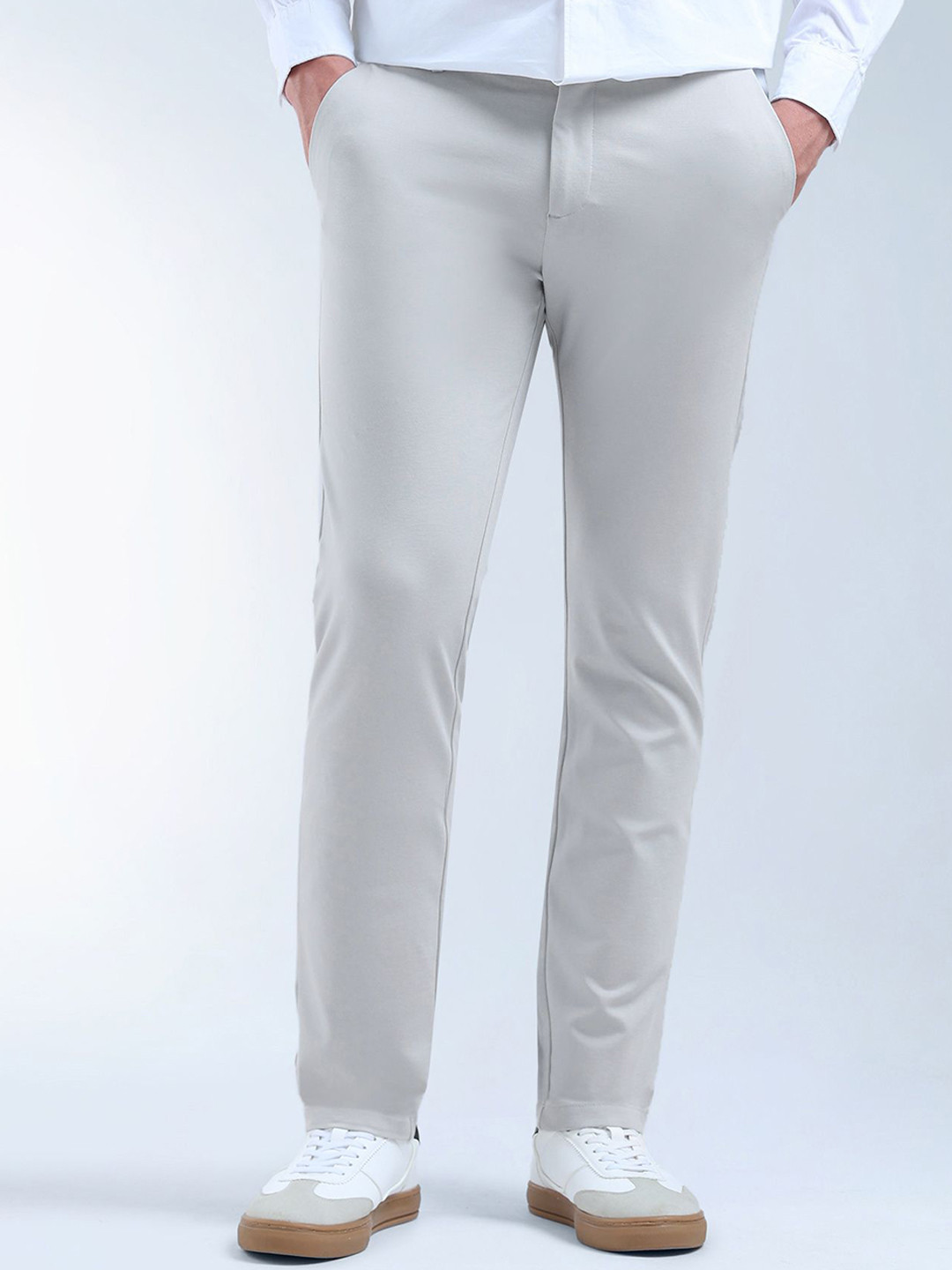 Flying Machine Men Slim Fit Formal Trousers