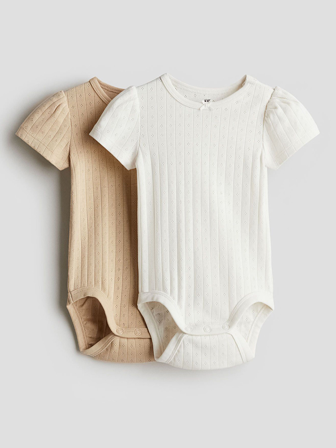 H&M 2-Pack Pointelle Bodysuits