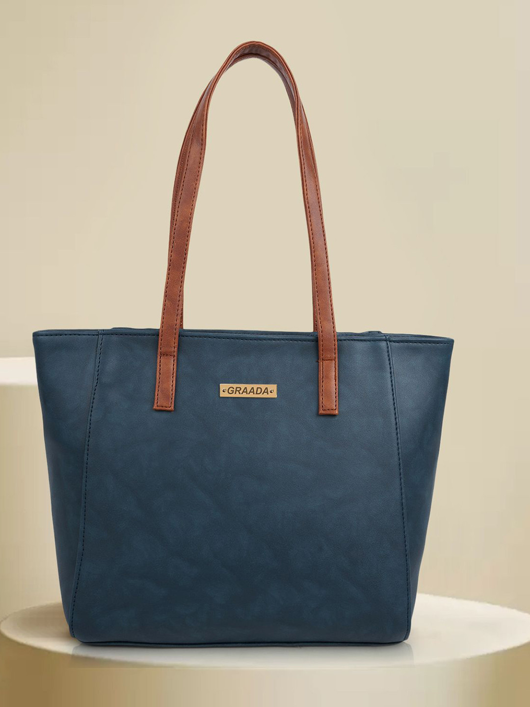 GRAADA Oversized Structured Shoulder Bag