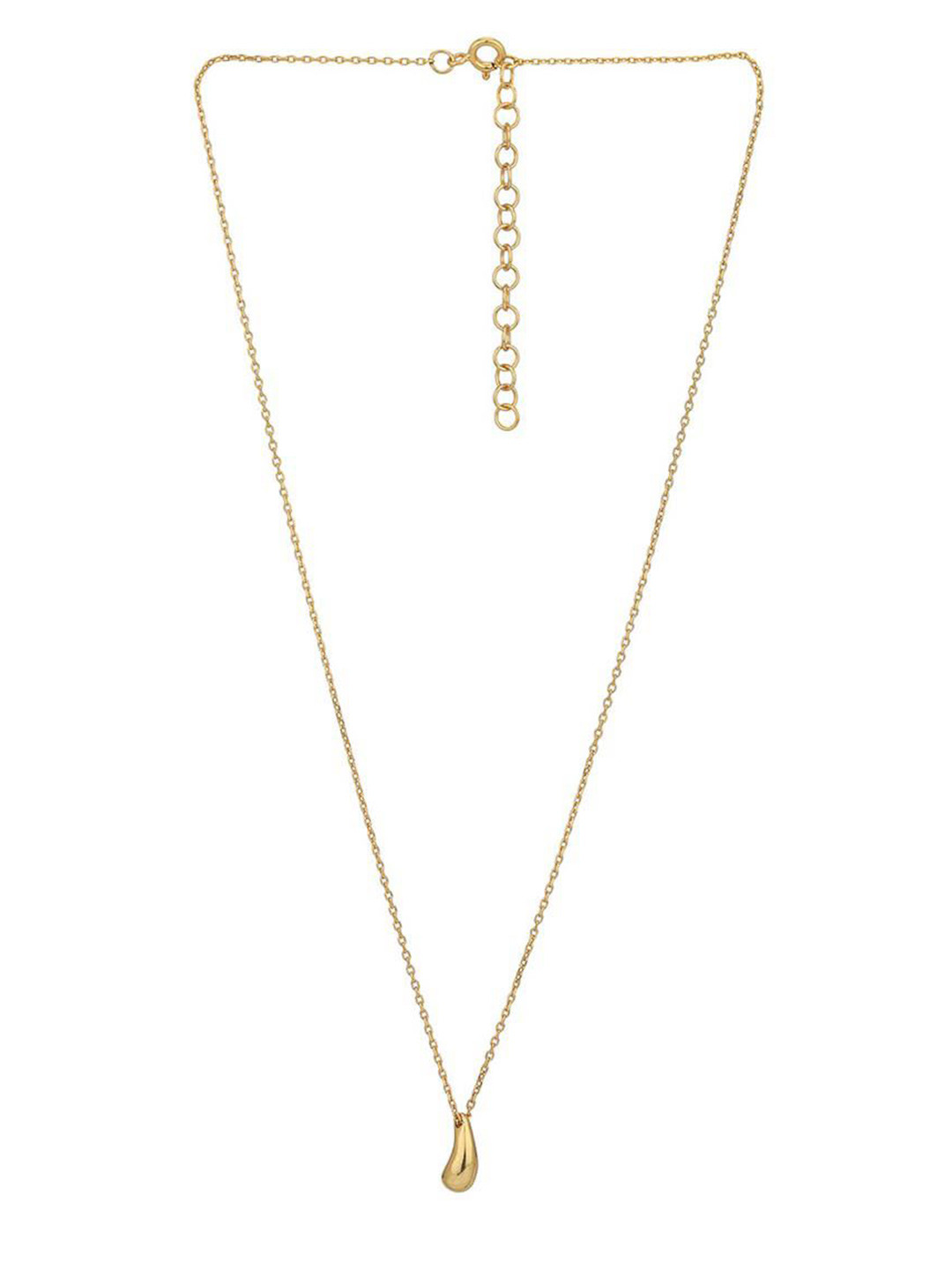PALMONAS 18KT Gold-Plated Stainless Steel Tear Drop Shaped Chain