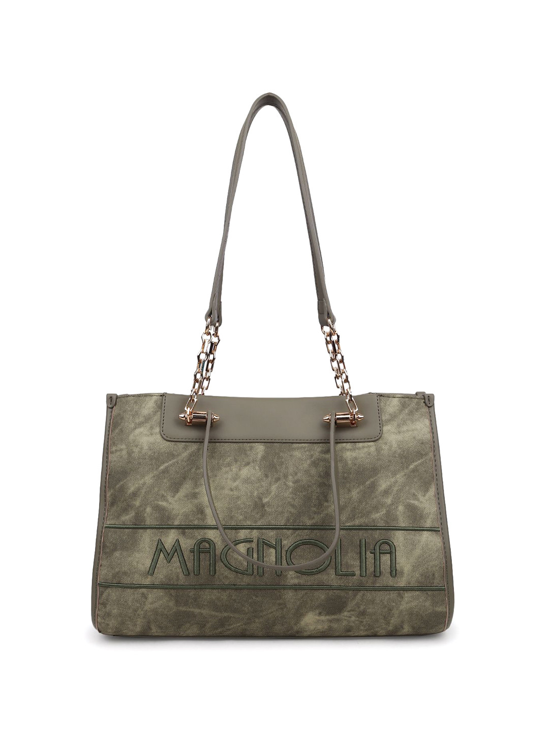 MAGNOLIA Ethnic Motifs Printed PU Shopper Shoulder Bag