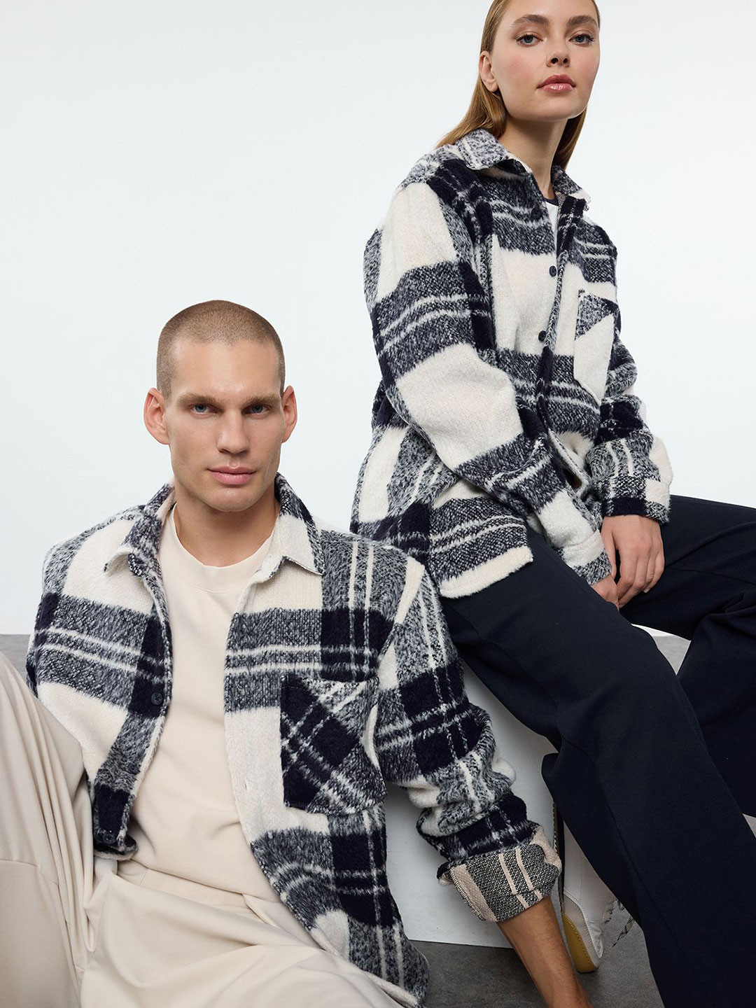 Trendyol Tartan Checks Casual Shacket