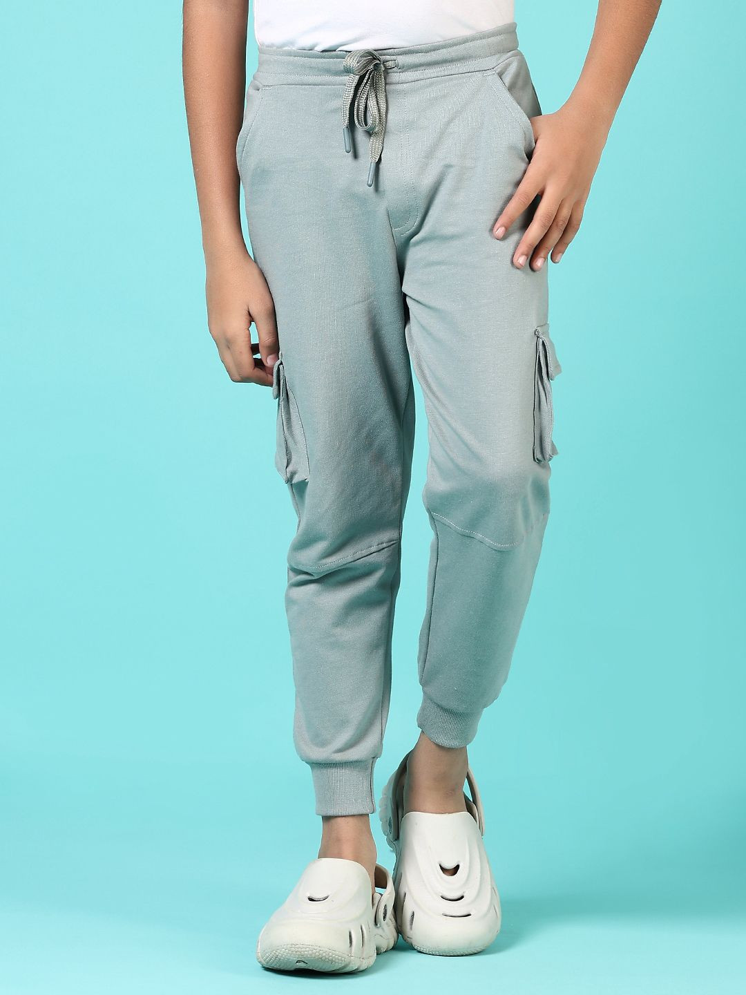 V-Mart Boys Mid-Rise Cotton Loop Knit Pyjama