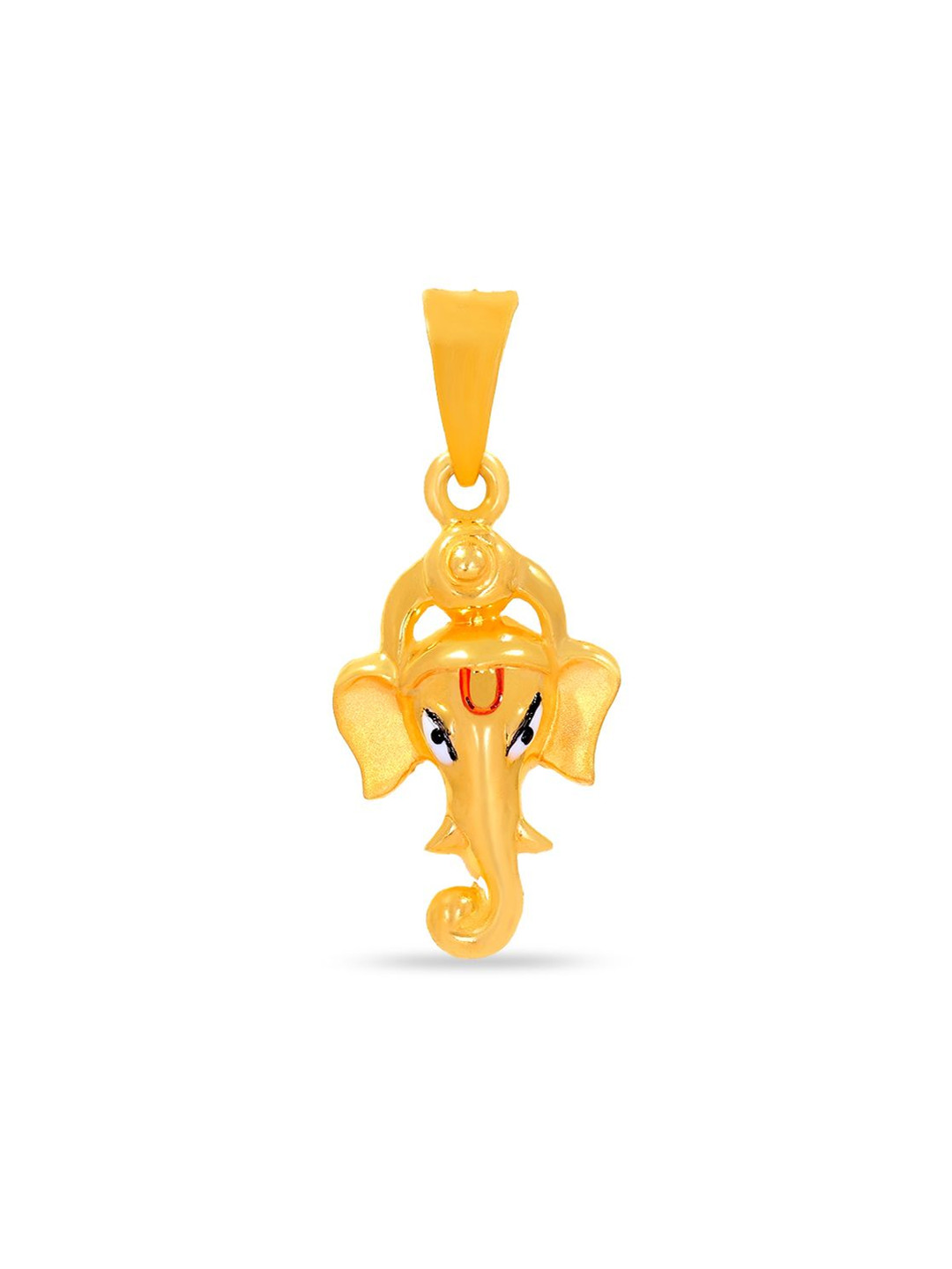 BHIMA 22K BIS Hallmark 916 Purity Small Trunk Ganesha Pendant