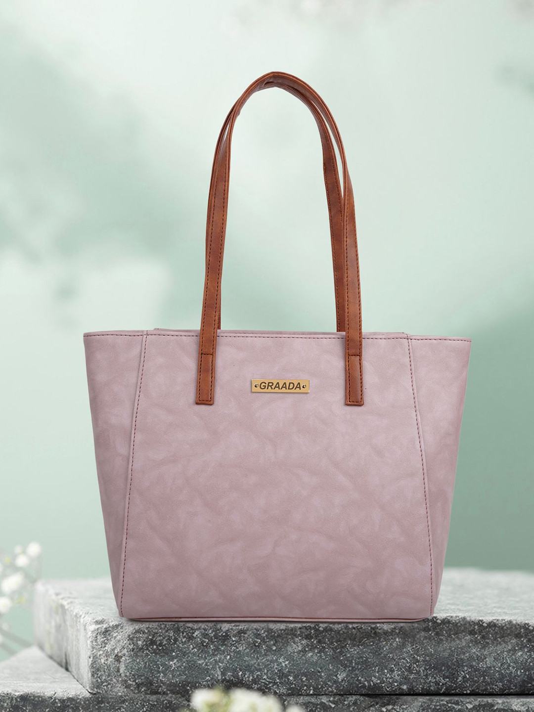 GRAADA Oversized Structured Shoulder Bag
