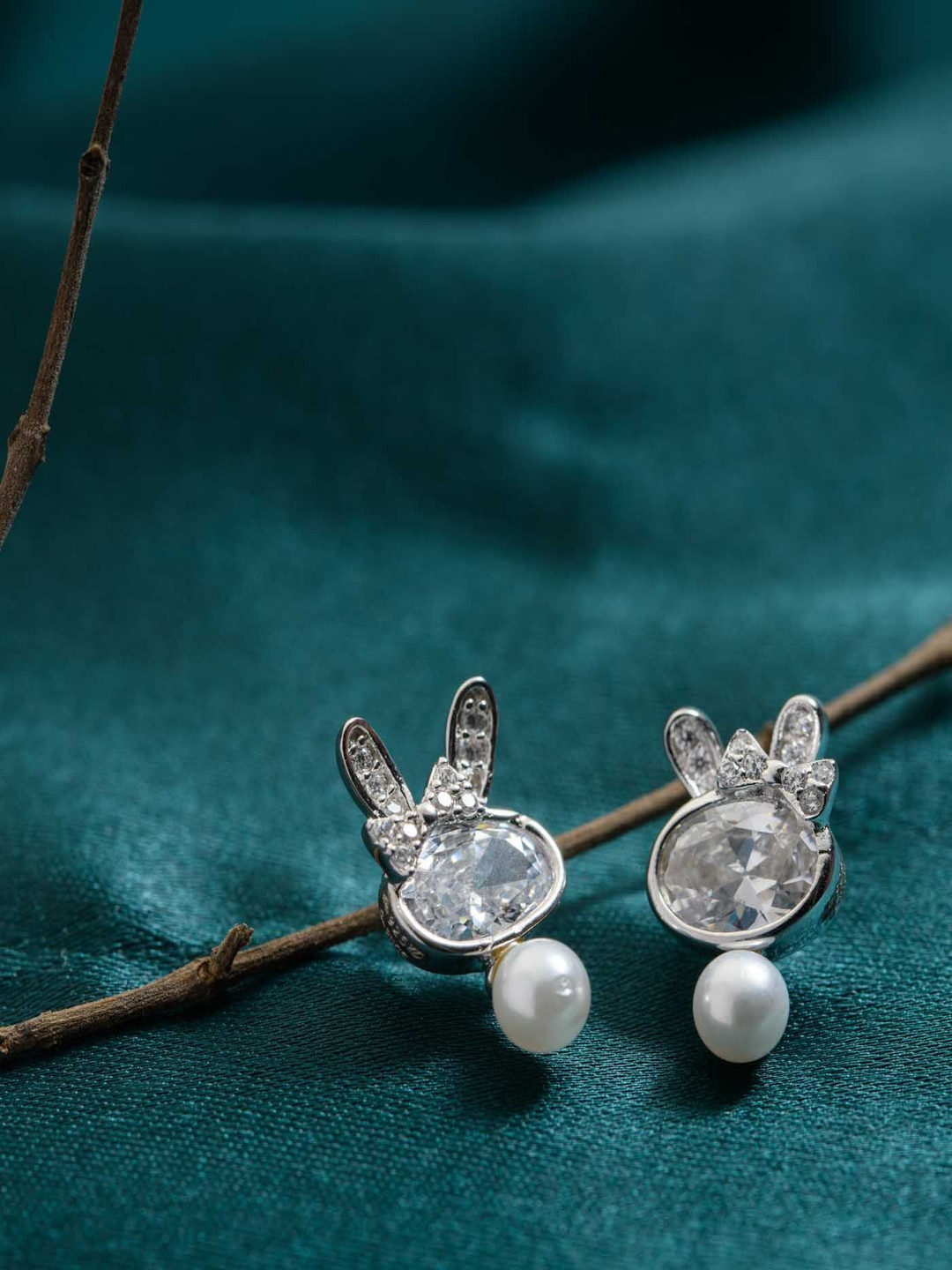 Gargi by P. N. Gadgil & Sons 925 Sterling Silver Animal Shaped Studs