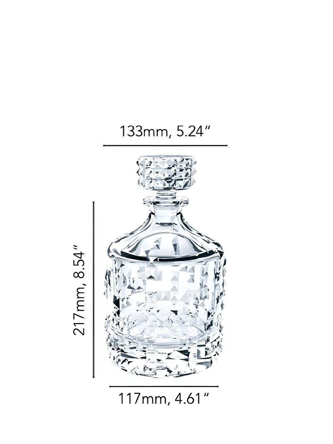 Nachtmann Punk Crystal Transparent Glass Decanter