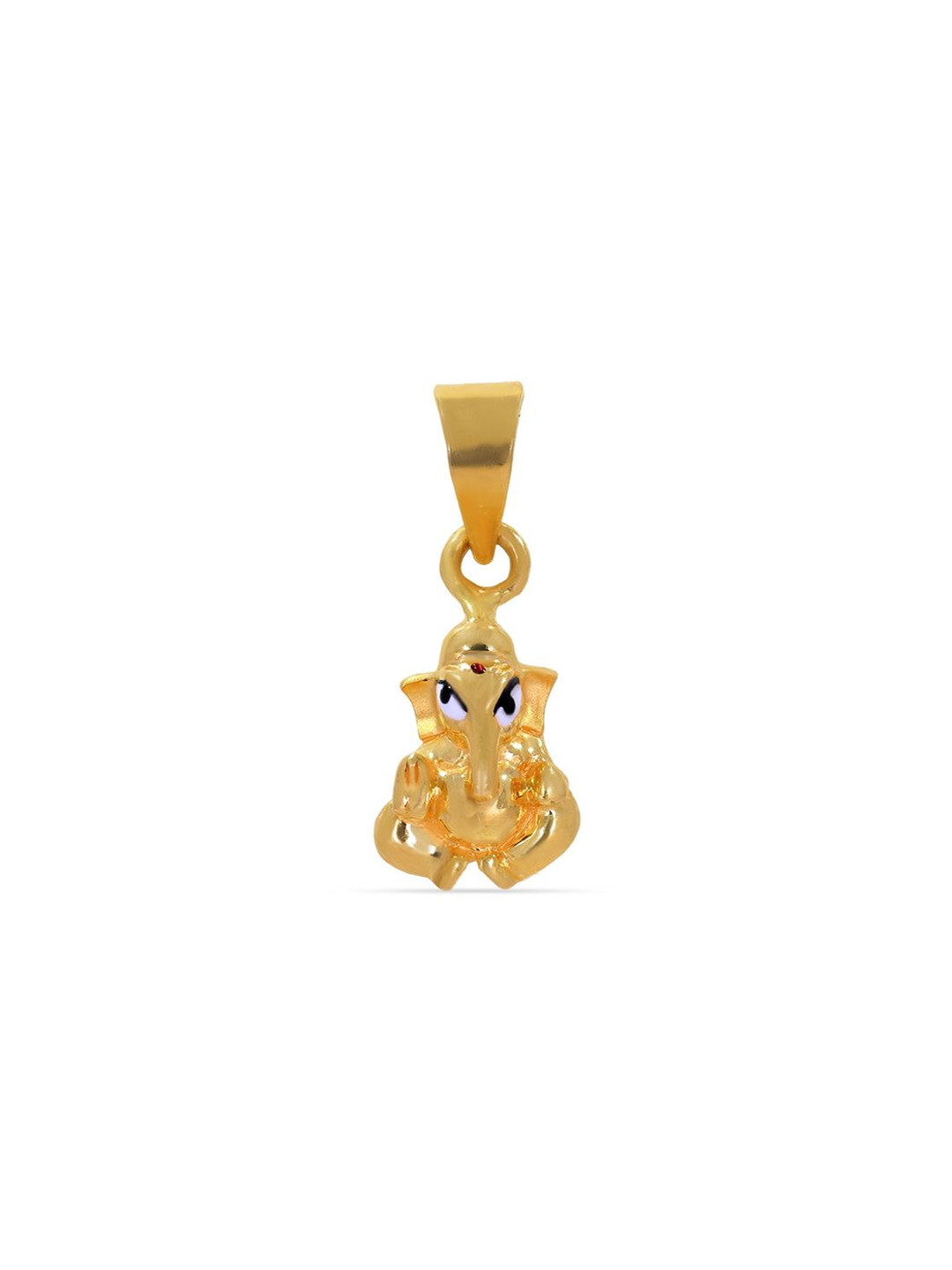 BHIMA 22K BIS Hallmark 916 Purity Yellow Gold Small Ganesha Pendant