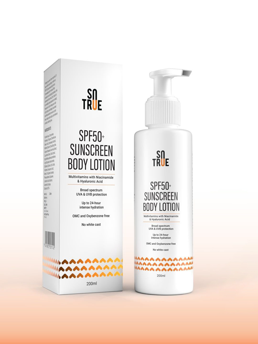 SOTRUE SPF 50+ Sunscreen Body Lotion With UVA & UVB Protection- 200 ml