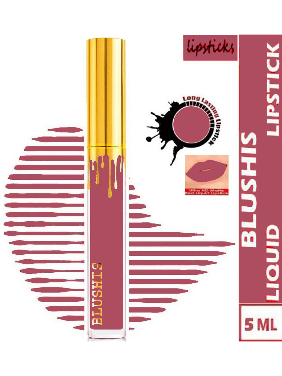 BLUSHIS High Defination Matte Liquid Lipstick - 5 ml - Brigth Plum