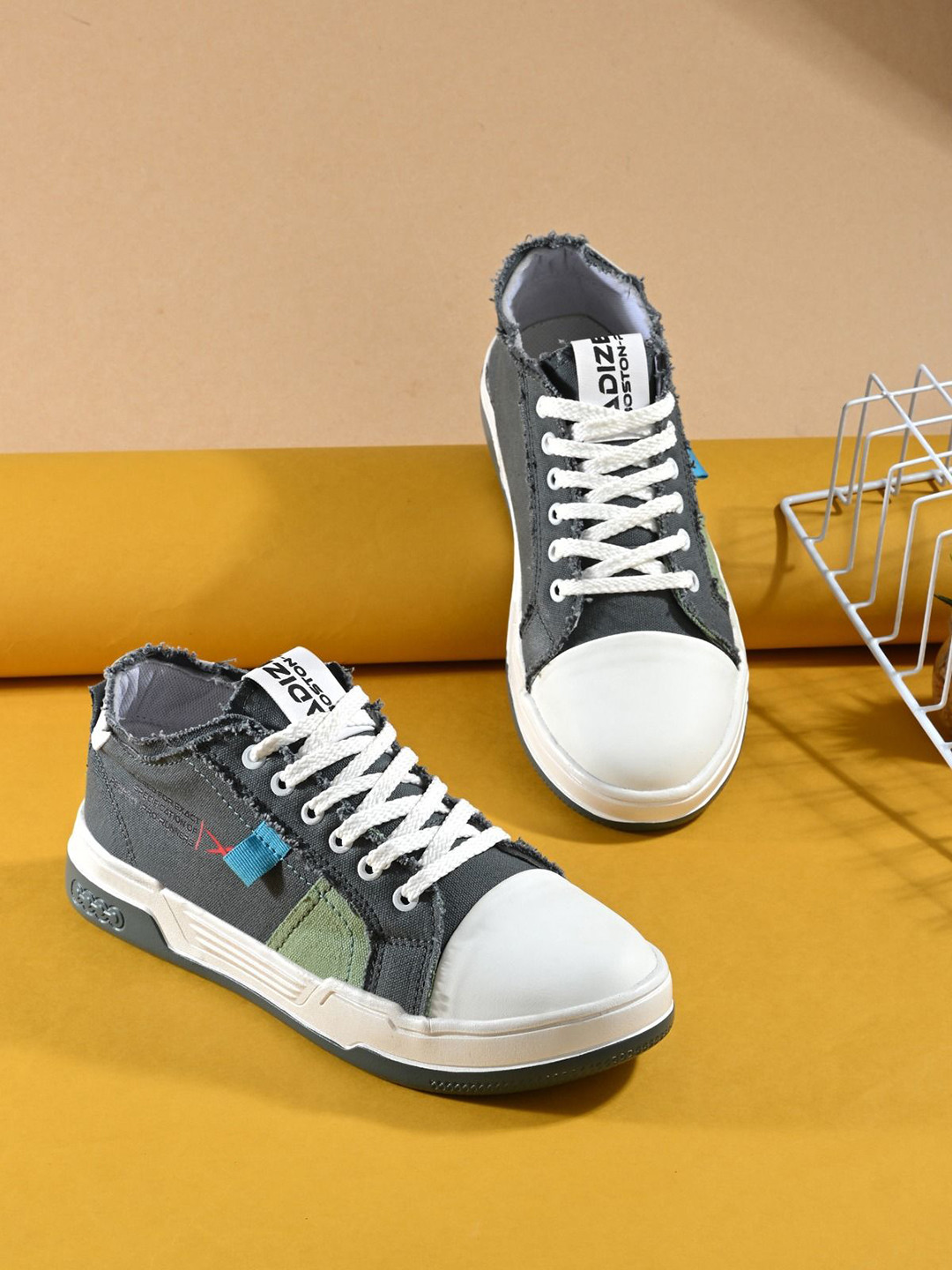 JK Port Men Smart Casual Lace-Ups Sneakers