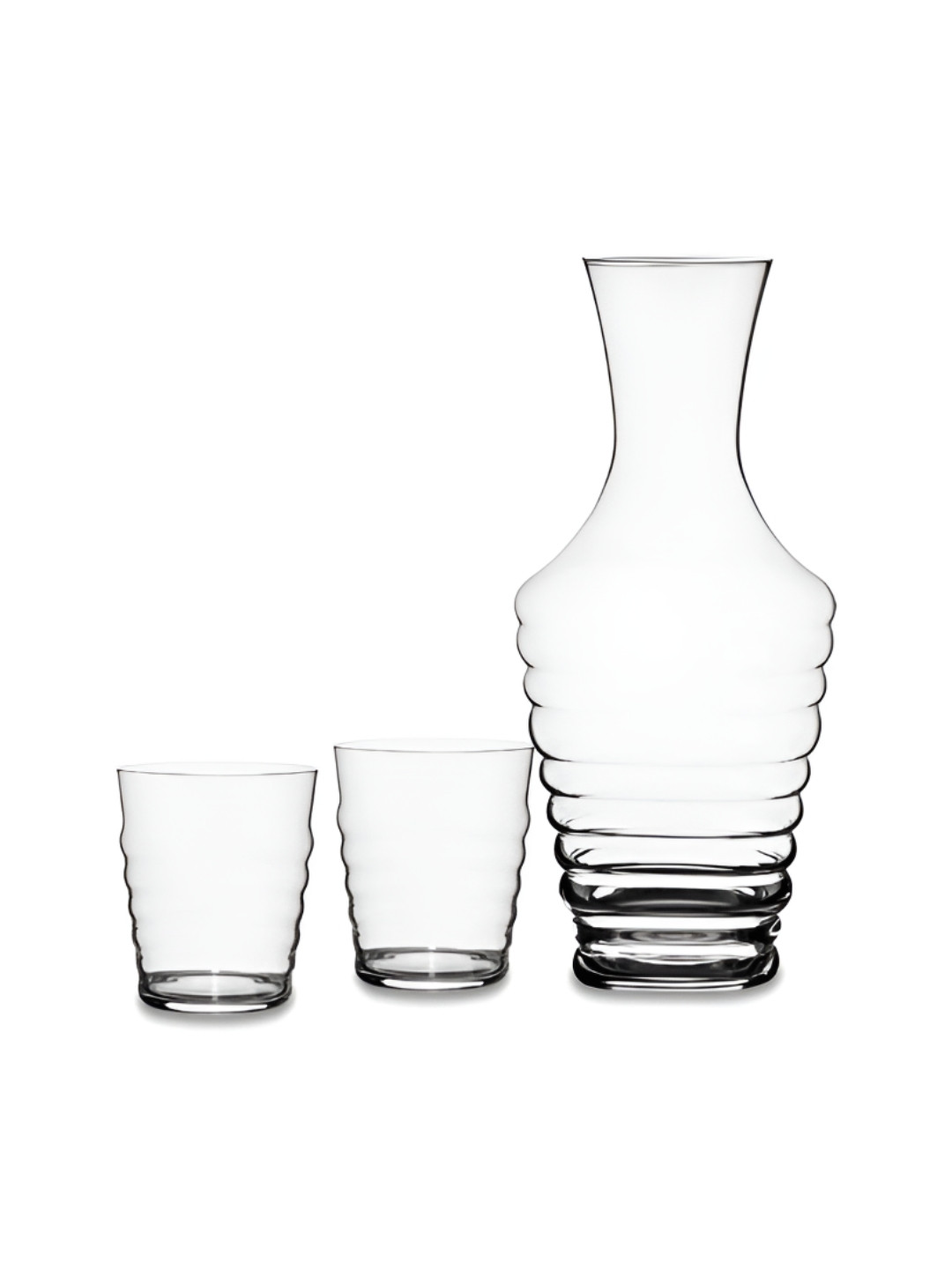 Nachtmann Transparent 3 Pieces Balloon Margarita Glasses With Decanter