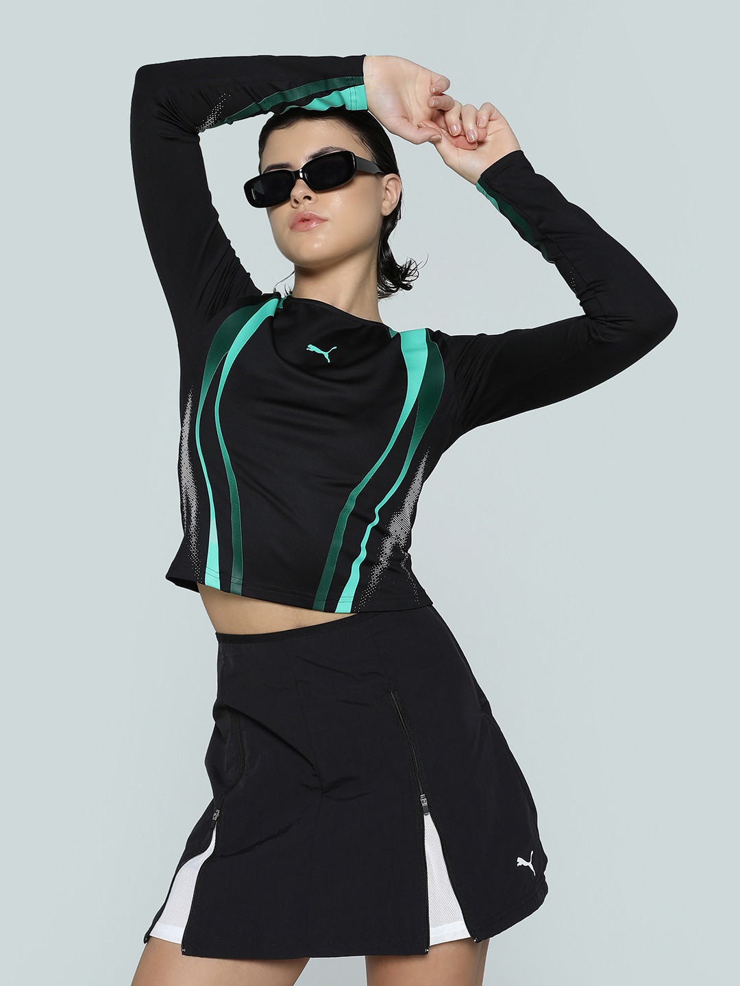 Puma Dare To Women Slim Fit Graphic Long Sleeve Tee