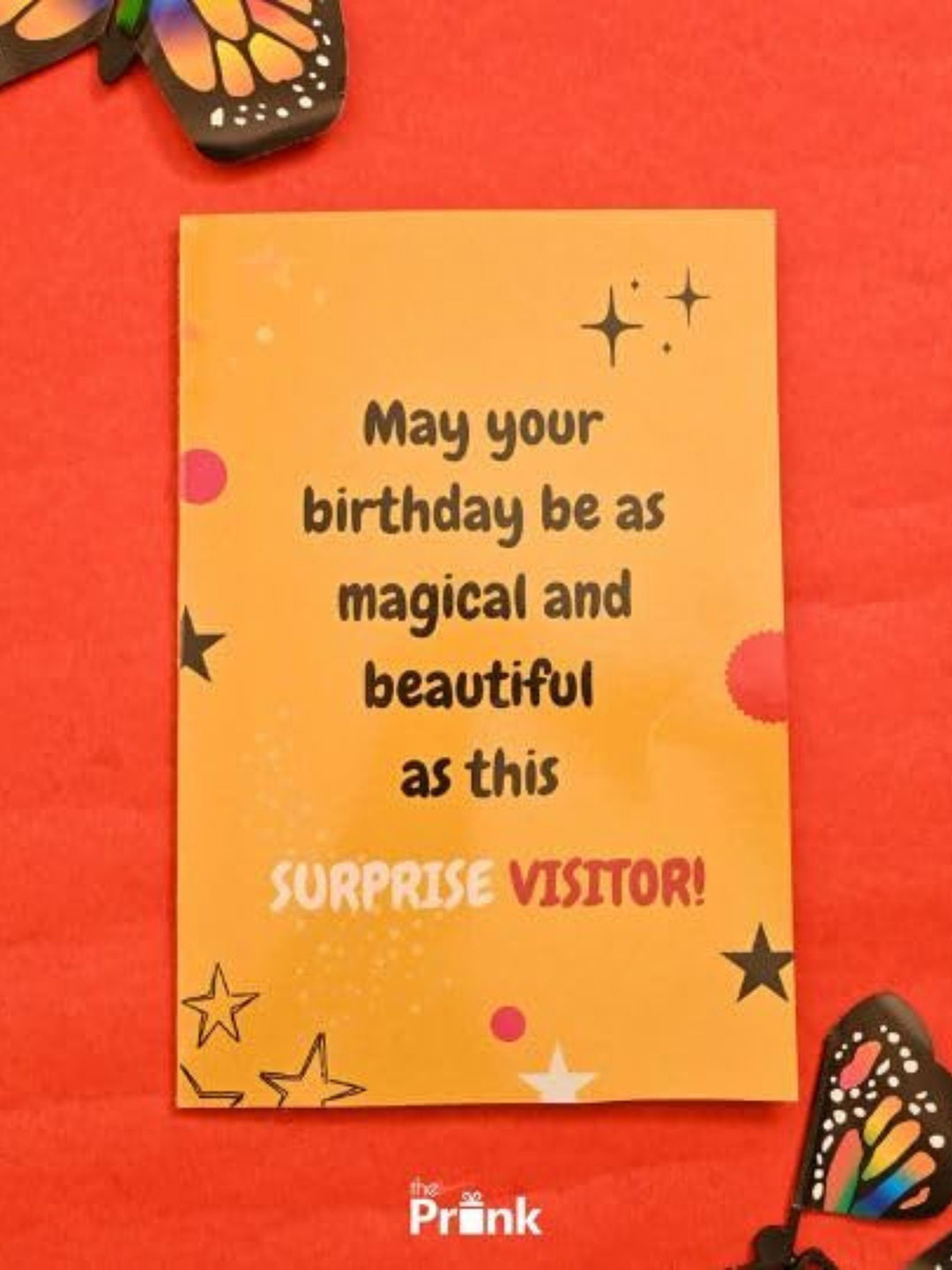 The Prink Butterfly Birthday Greeting Card