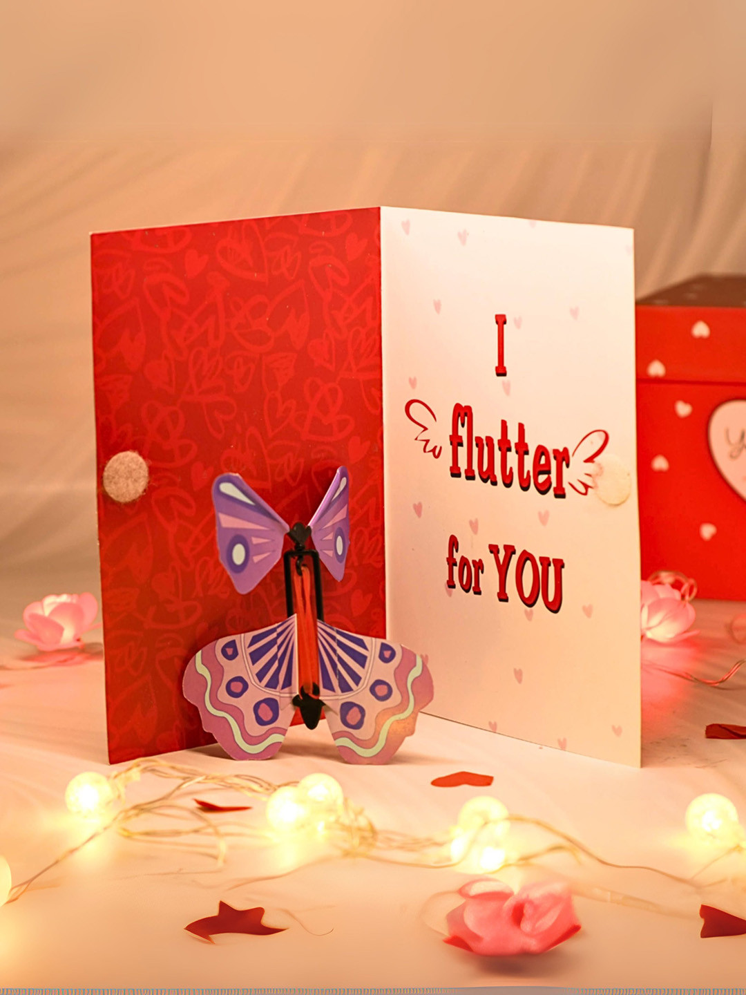 The Prink Love Themed Butterfly Card