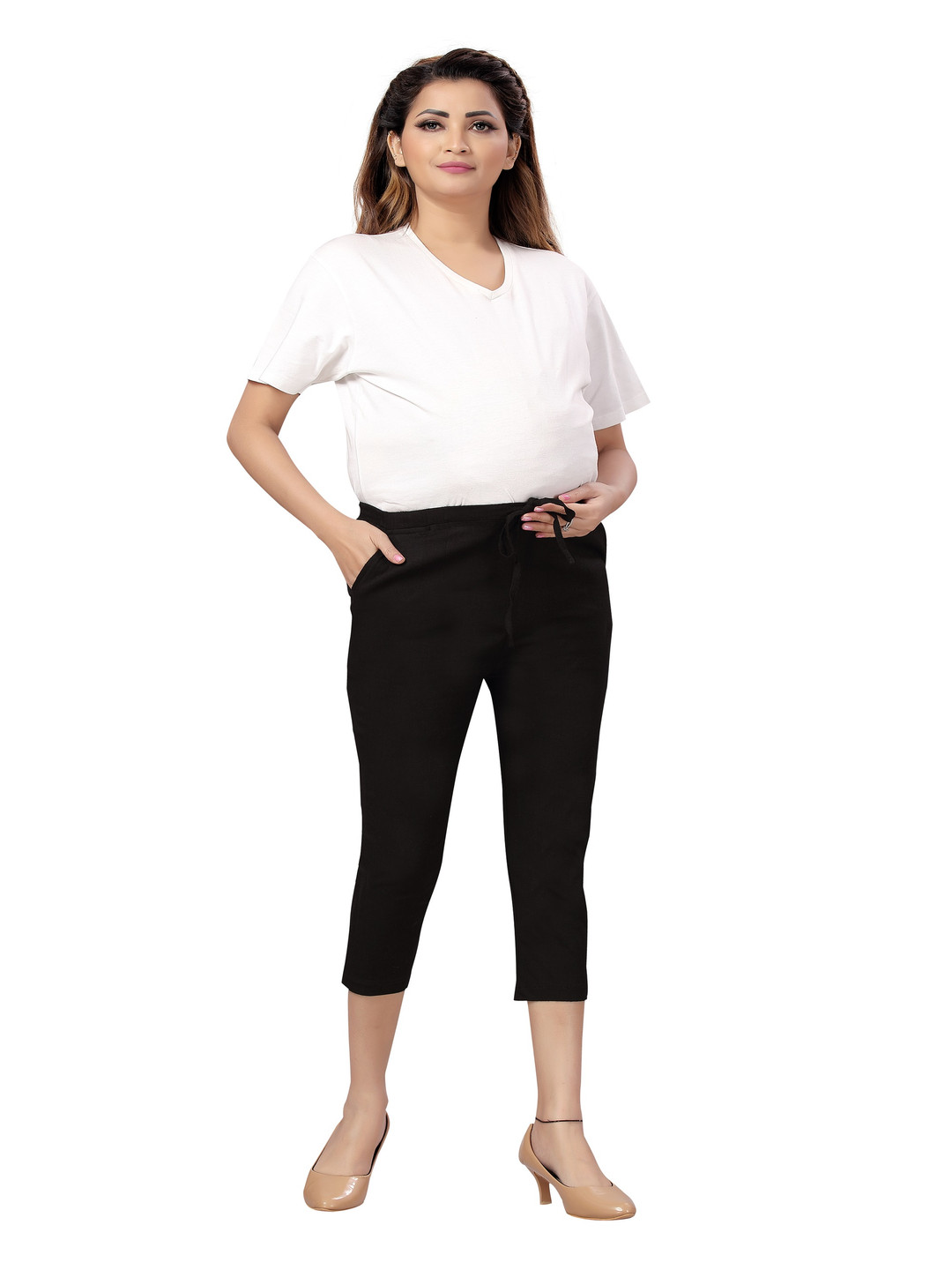 mama & bebe Women Relaxed Fit Maternity Capri
