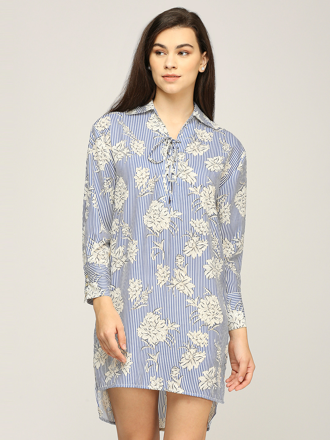 Iti Floral Print Shirt Dress
