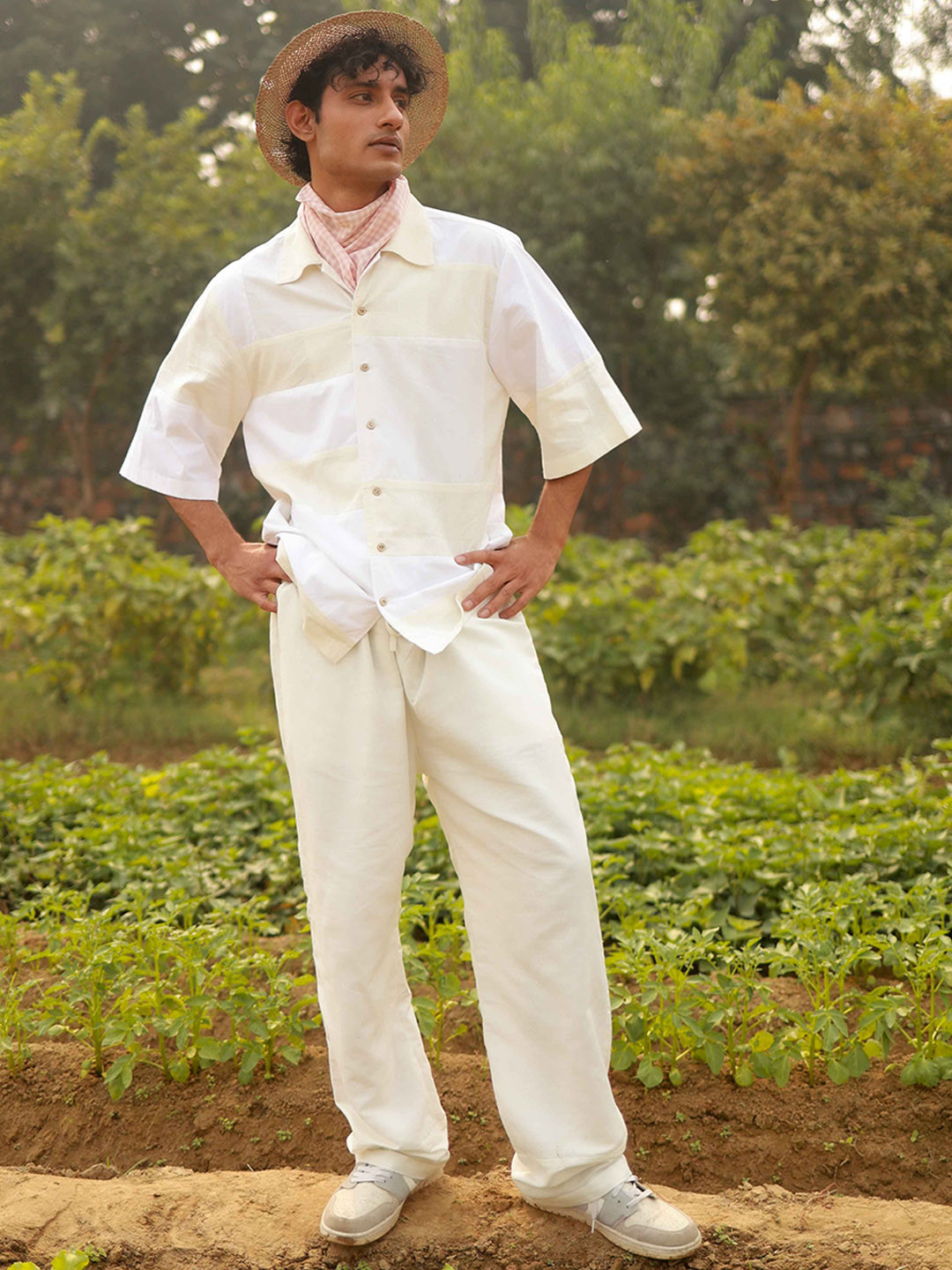 Doodlage Unisex Regen Beige Pants