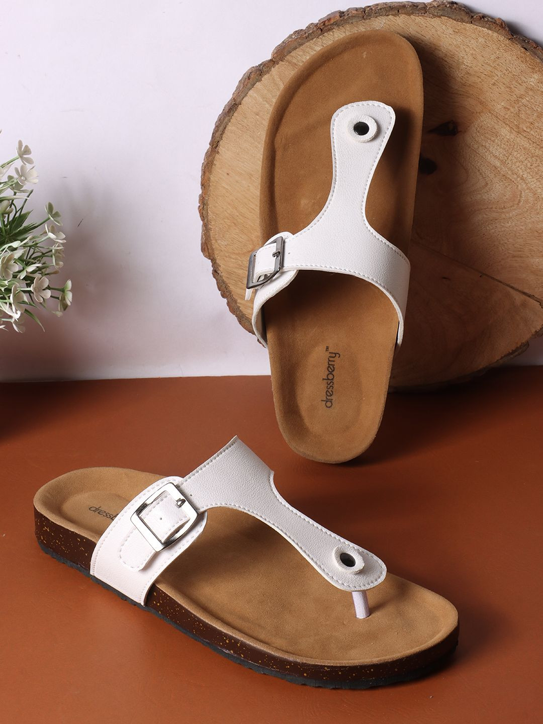 DressBerry Women Open Toe Flats