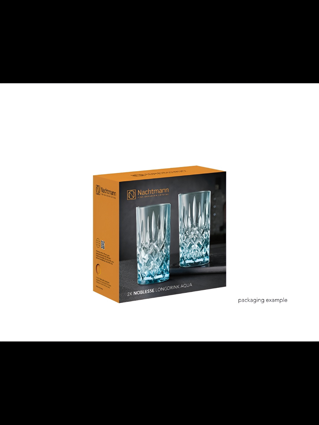 Nachtmann Noblesse Transparent 2 Pieces Textured Long Water Glasses