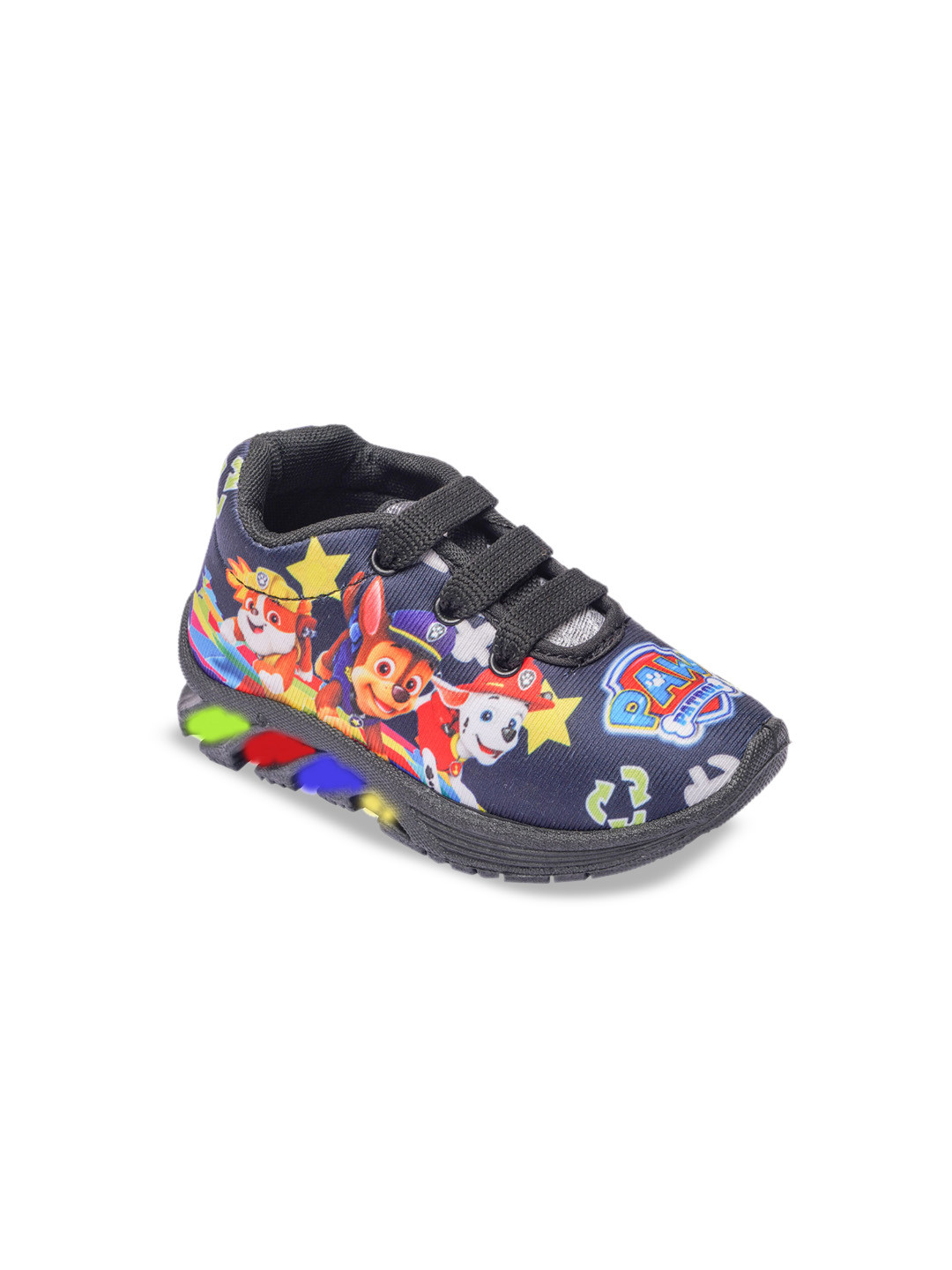 BUNNIES Unisex Kids Printed High-Top Slip-On Lace-Ups Sneakers With LED