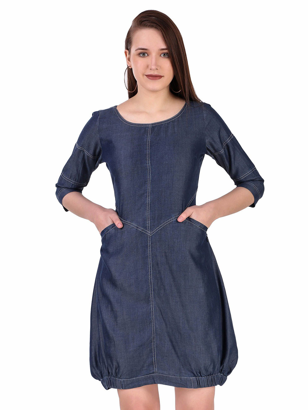 Pose india Denim Balloon Dress