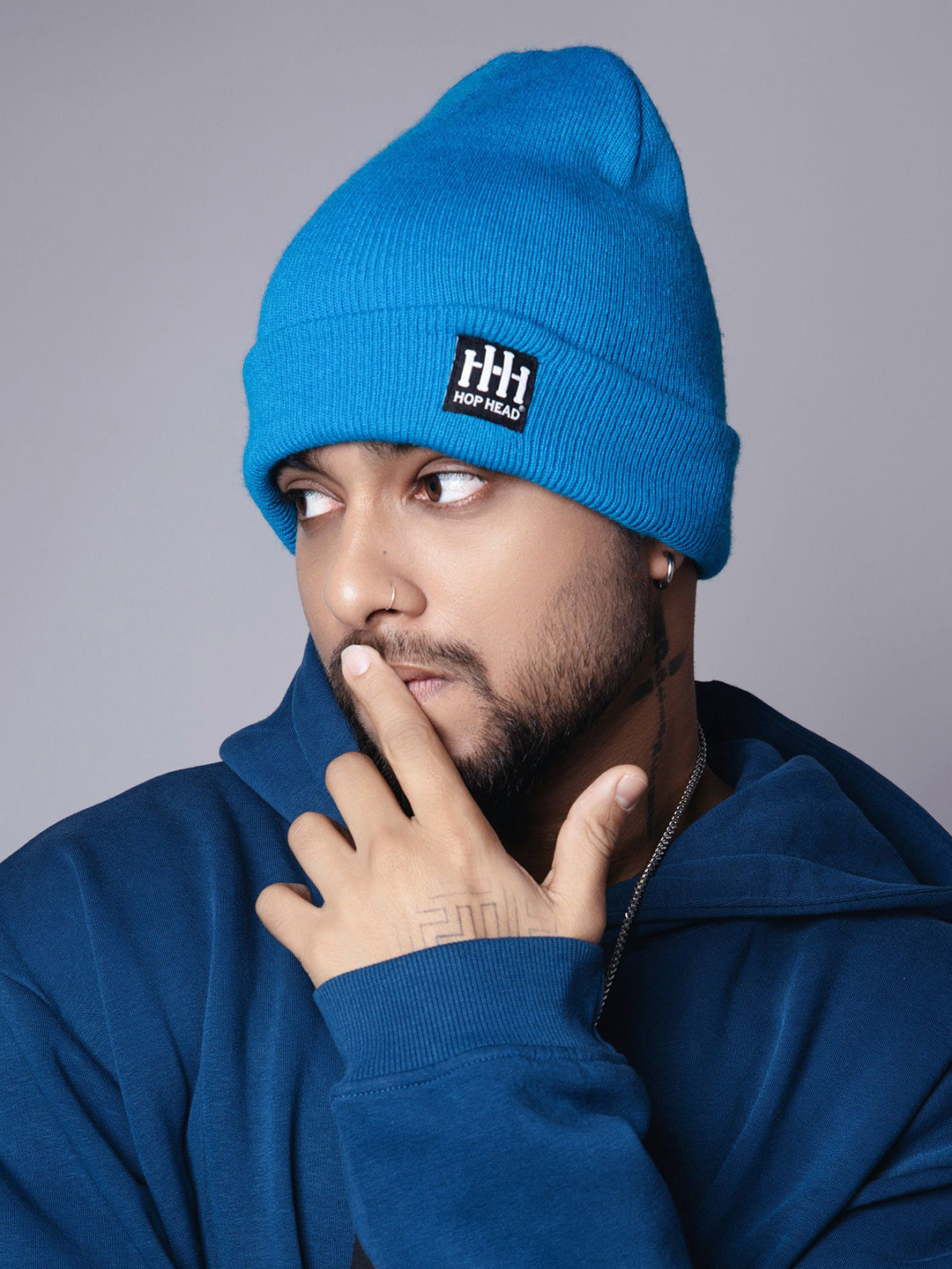 HOP HEAD Men Woollen Beanie
