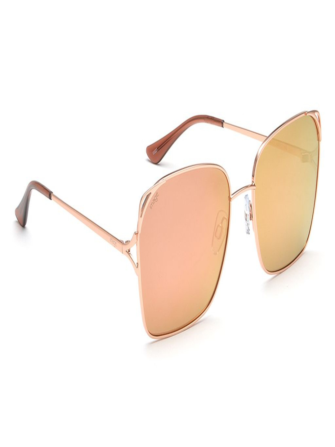 Image Women Square Sunglasses with UV Protected Lens IMS764C2SG-Gold