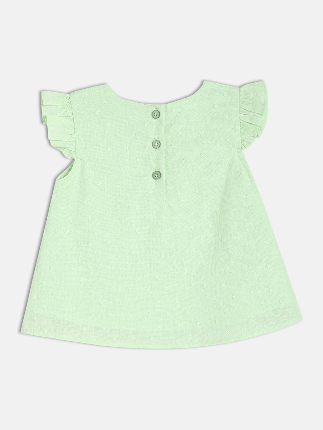MINI KLUB Girls Cap Sleeves Cotton Top