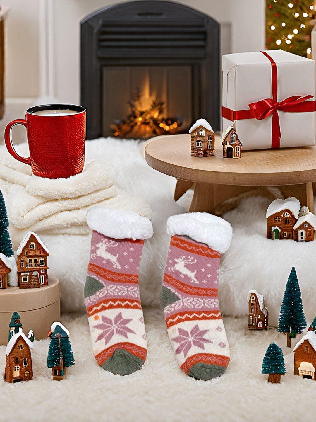 Butterthief Kids Calf Length Sherpa Socks