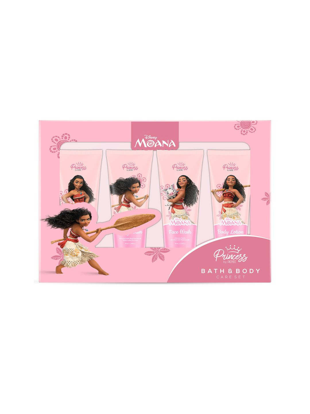 Renee Set of 4 Princess By RENEE Disney Moana Bath & Body Care - 50ml Each