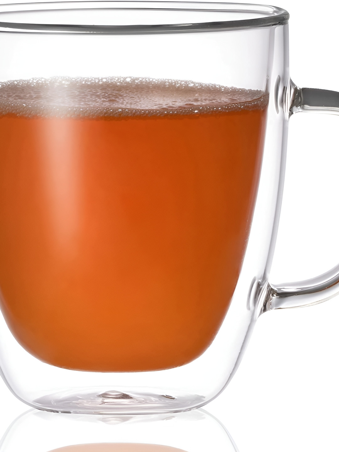 We3 Mugal Floral Transparent Glass Microwave Safe Mug-150ml