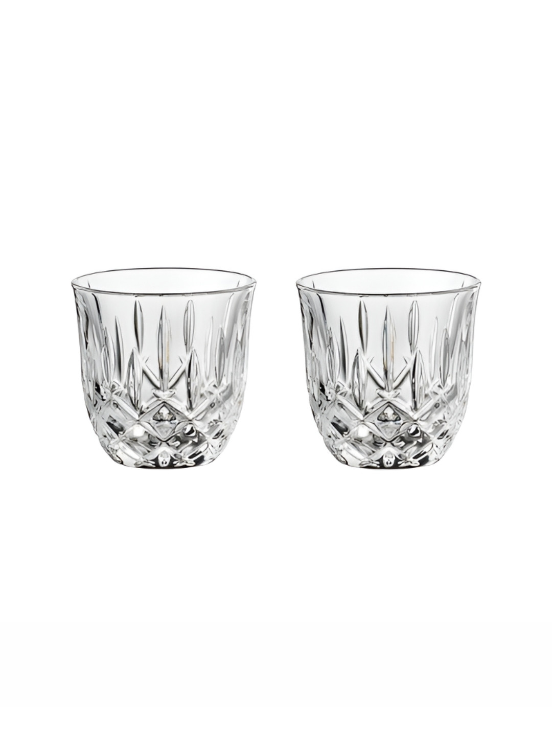 Nachtmann Opal Transparent Textured Glass Scratch Resistant 2 Piece Cups-280ml