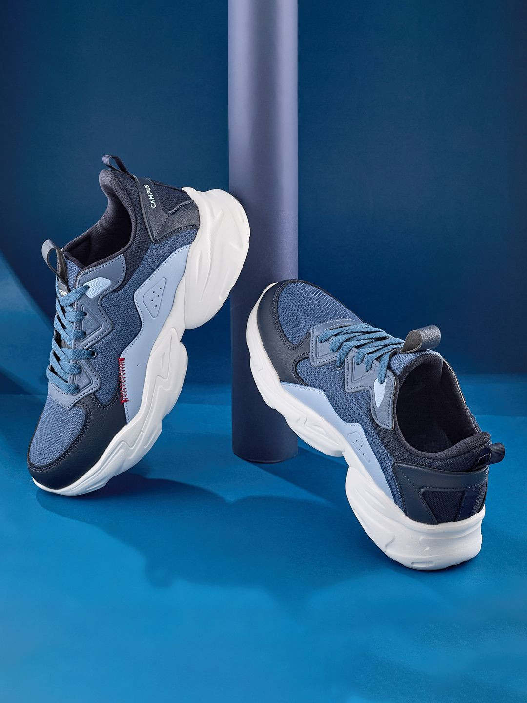 Campus Men TALON Colourblocked Lace-Ups Round Toe Sneakers