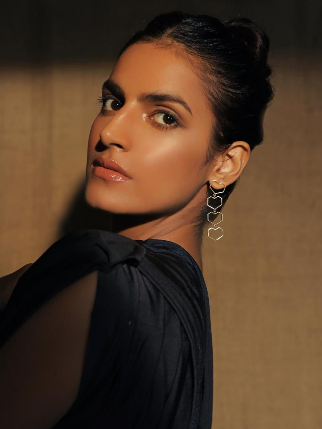 Varnika Arora Rung 22k Gold-Plated Heart Shaped Drop Earrings