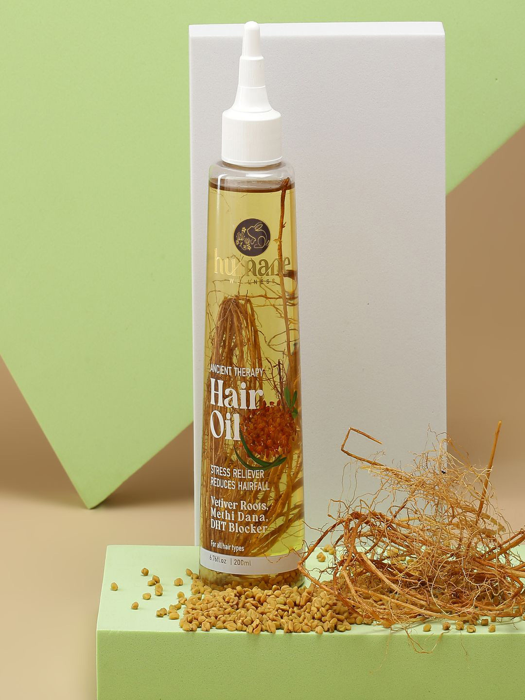 Humane Wellness Vetiver Hair Oil- 200 ml