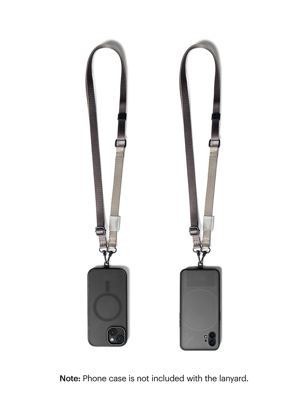 DailyObjects Charcoal-Grey Crossbody Phone Lanyard Strap